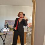 Tailleur vintage in lana cioccolato by Emporio Armani