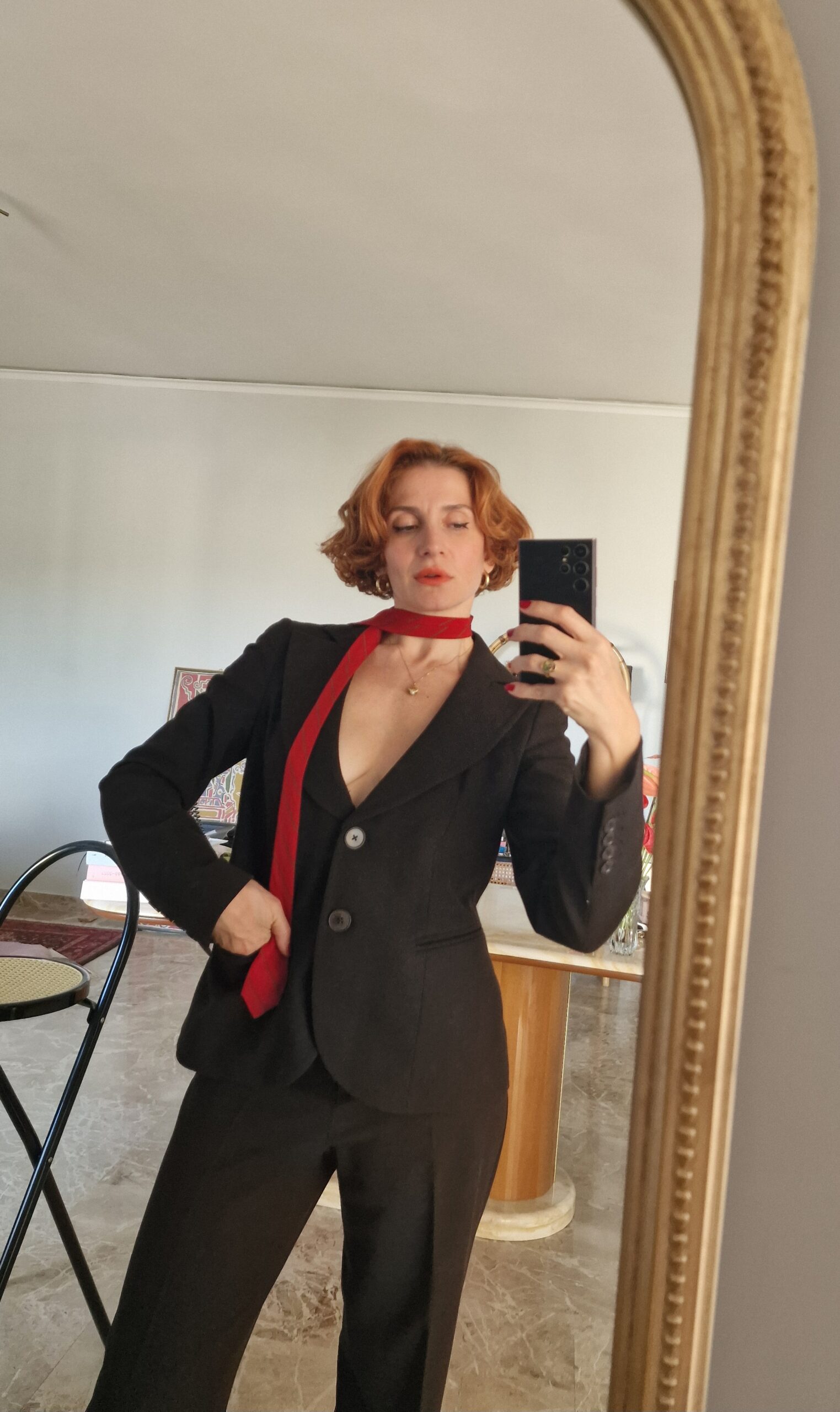 Tailleur vintage in lana cioccolato by Emporio Armani - immagine 5