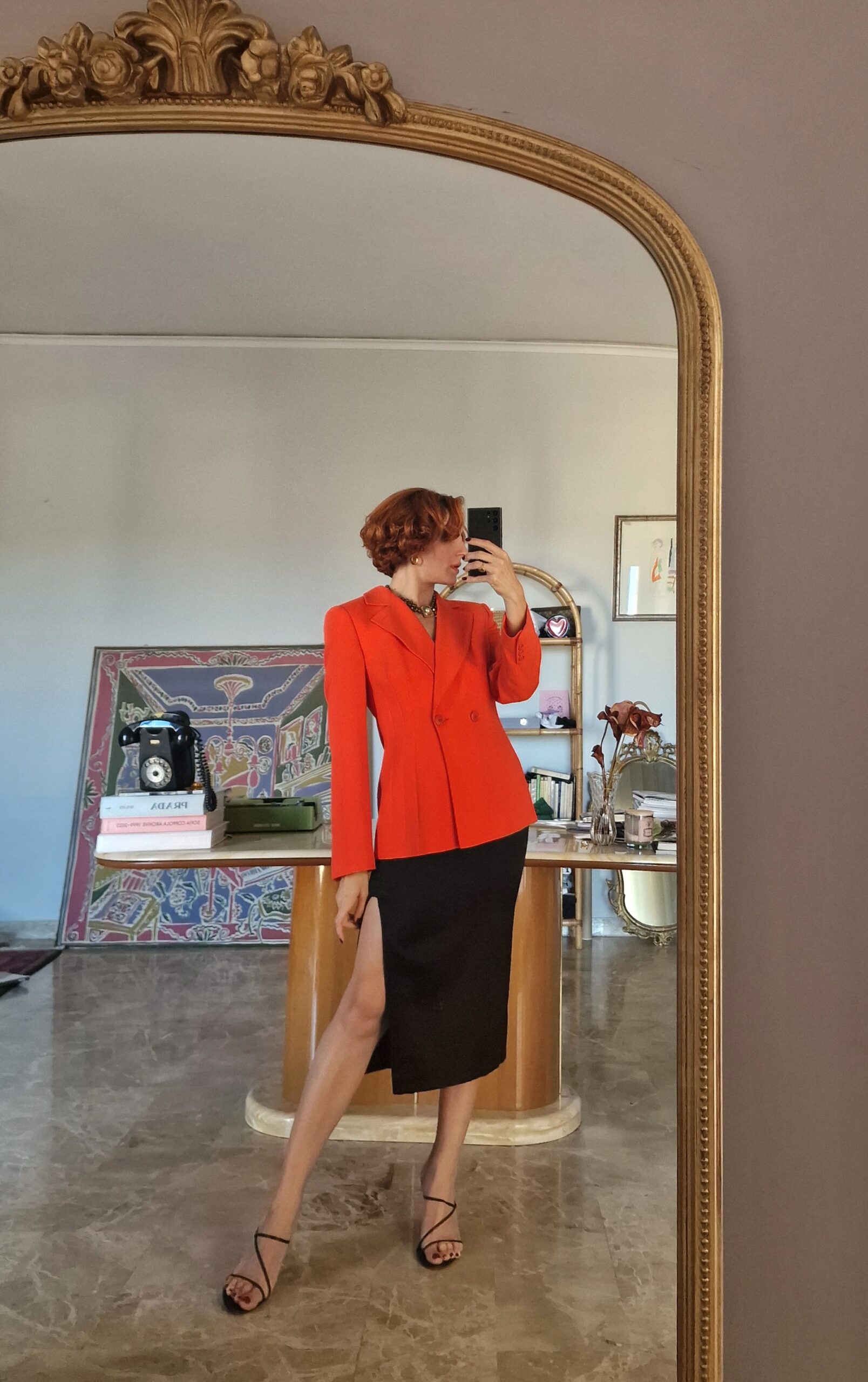 Giacca arancio vintage by Giorgio Armani prima linea