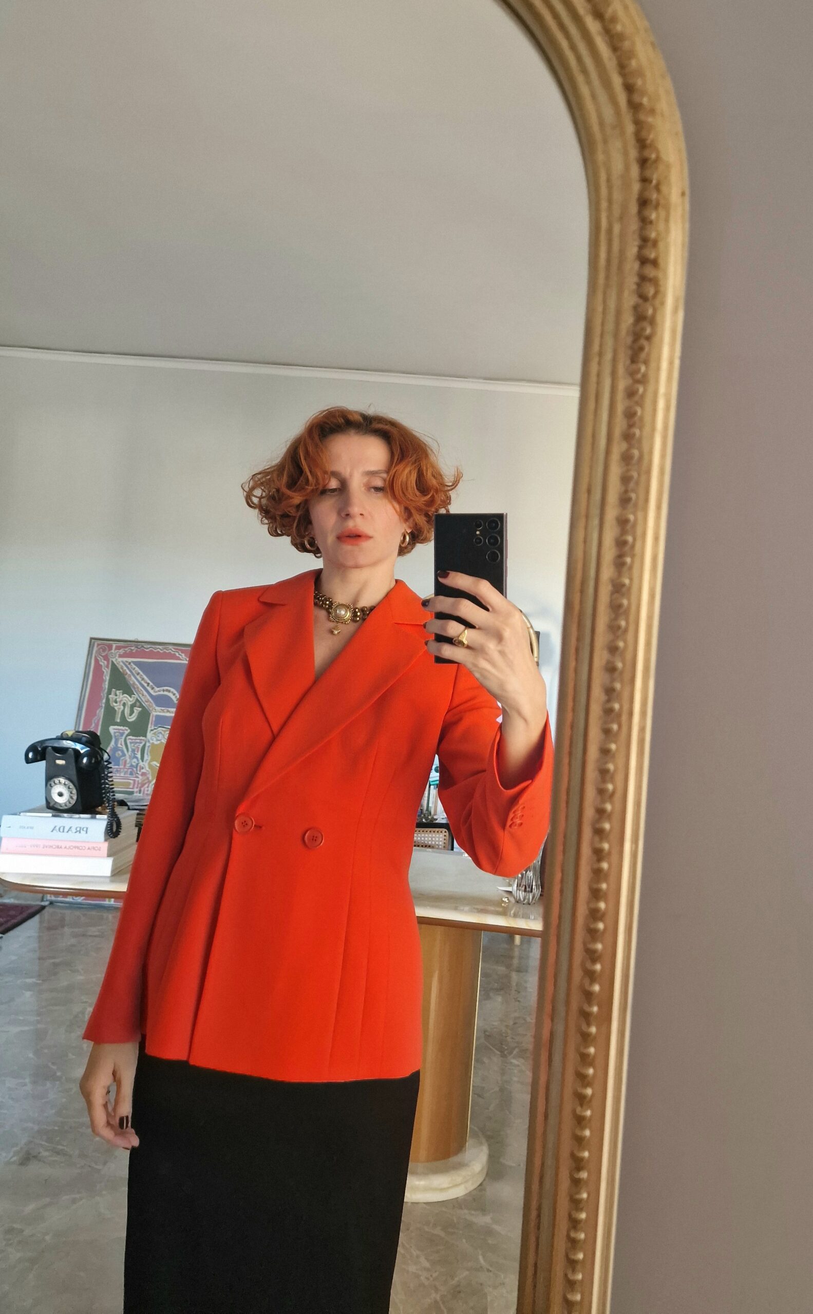 Giacca arancio vintage by Giorgio Armani prima linea - immagine 4