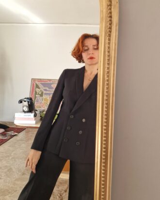 Giacca vintage doppiopetto by Giorgio Armani prima linea blu notte tg 42
