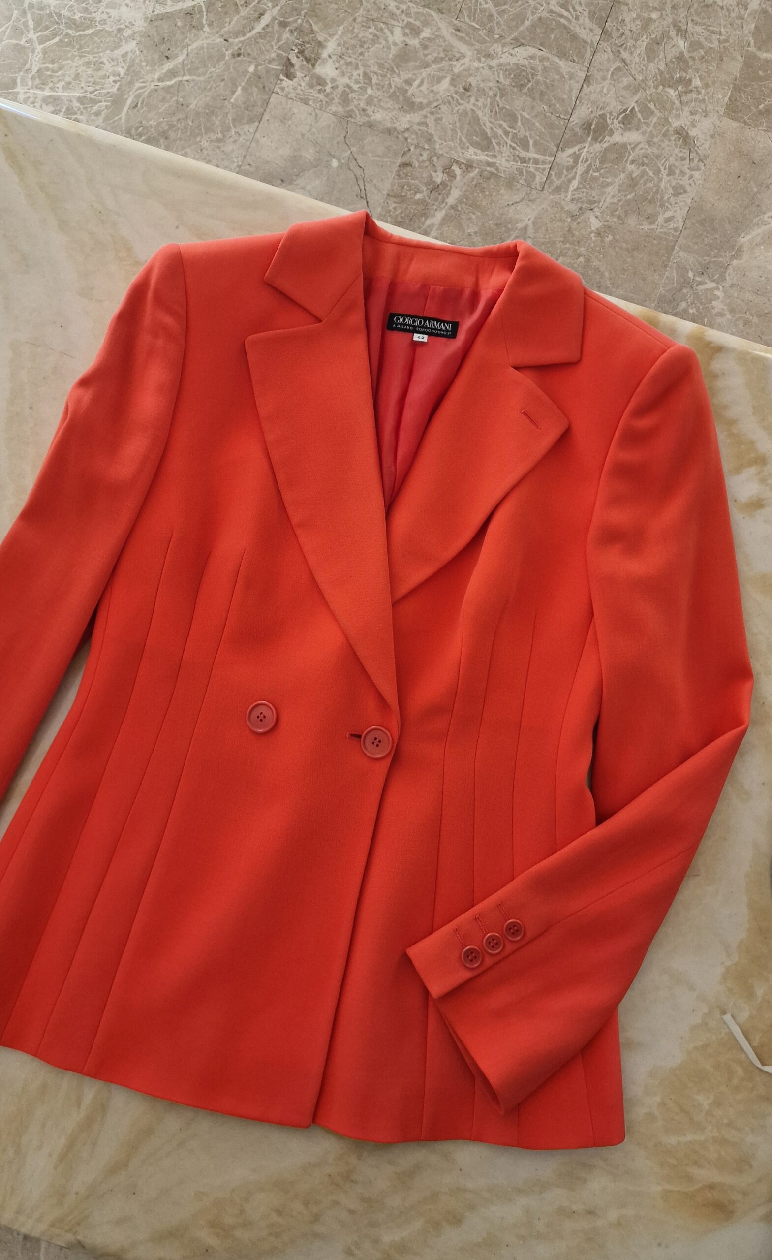 Giacca arancio vintage by Giorgio Armani prima linea - immagine 7