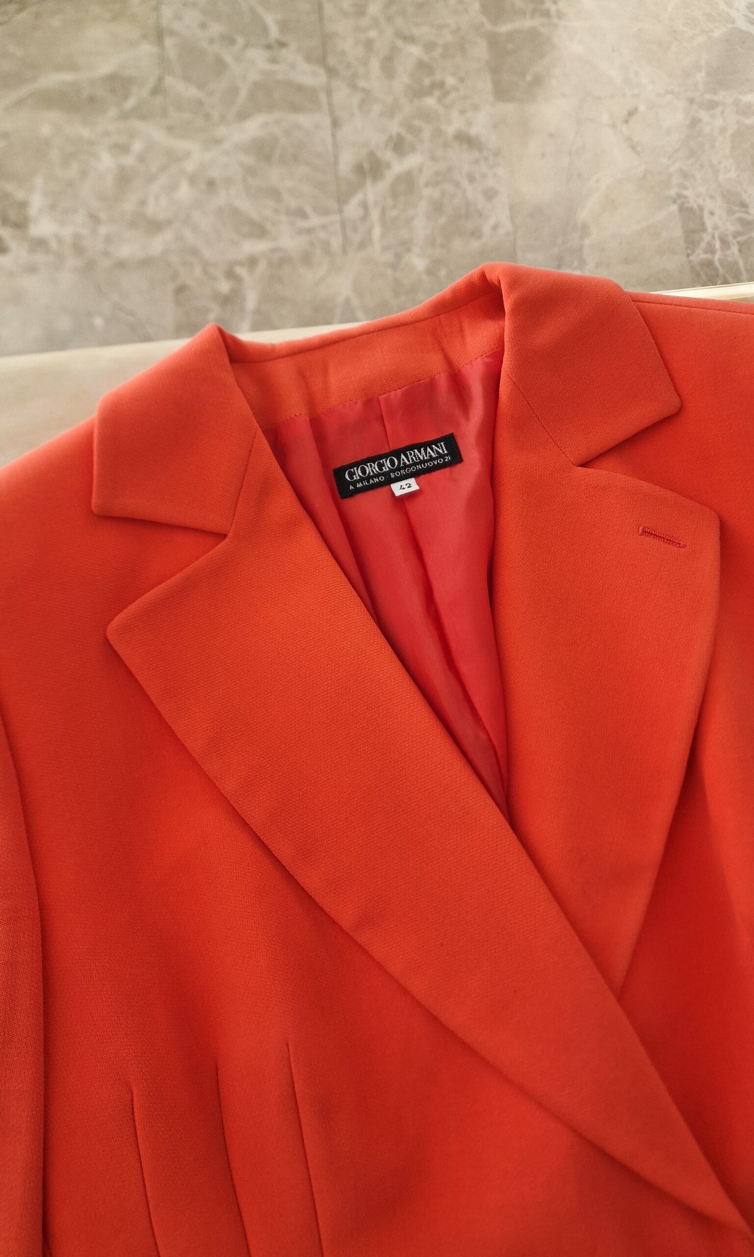Giacca arancio vintage by Giorgio Armani prima linea - immagine 12