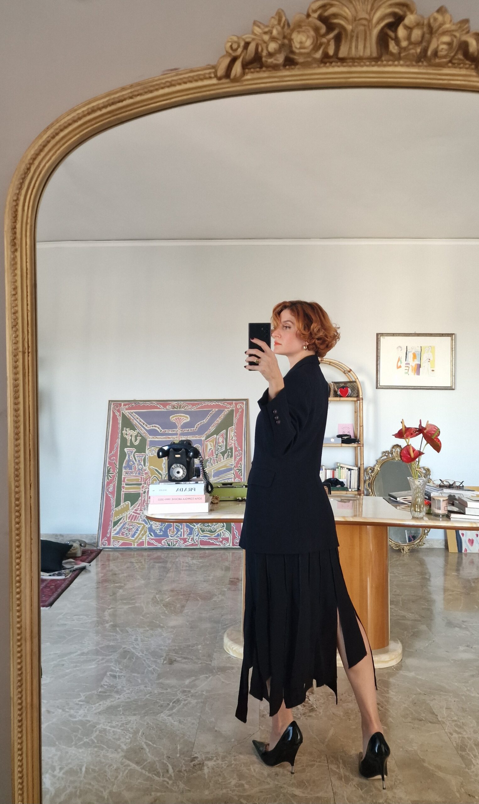 Tailleur vintage witch style by Moschino in lana blu - immagine 10