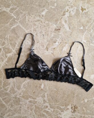 Reggiseno vintage new old stock Pura Seta e pizzo tg 3