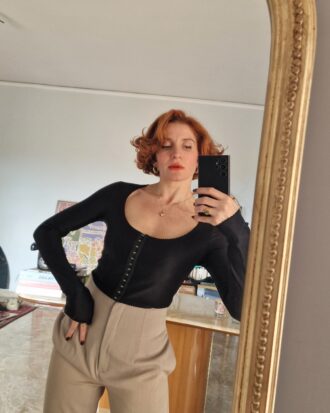 Maglia vintage a mó di corsetto, by Richmond