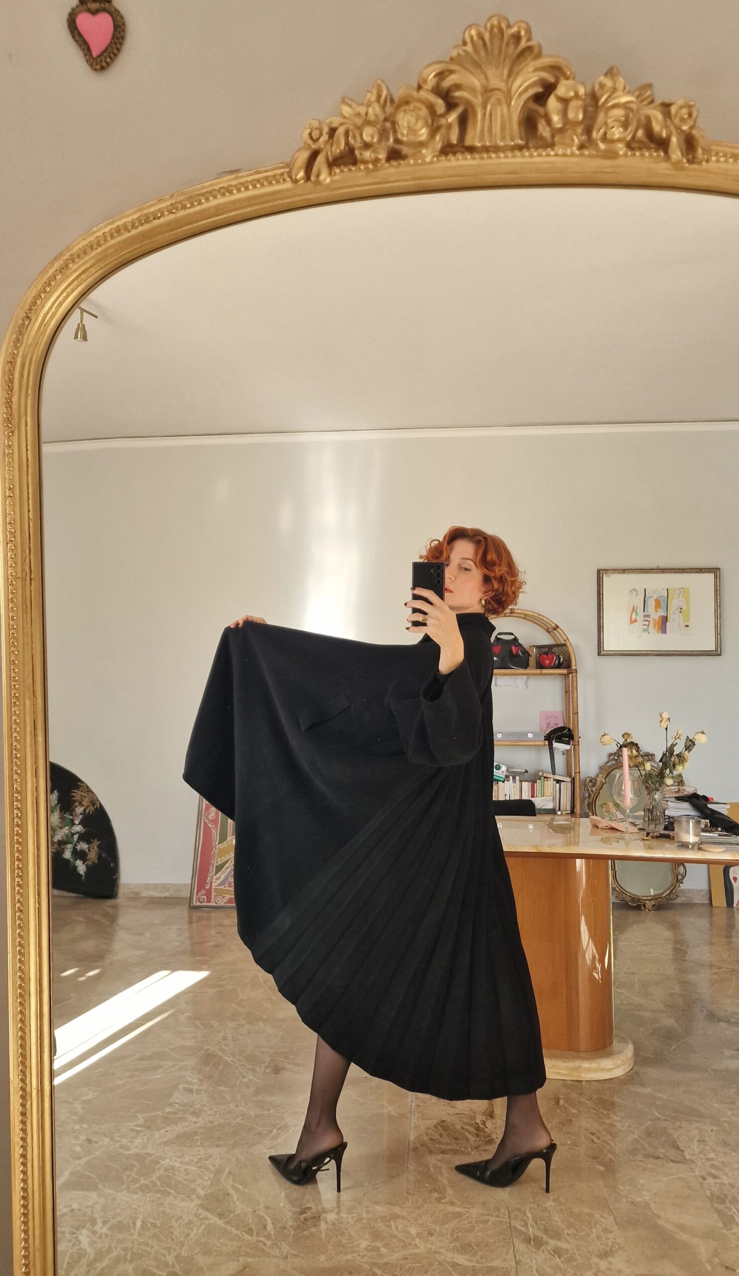 Ode all'imperfezione :Byblos archive vintage plissé coat Pura Lana - immagine 12