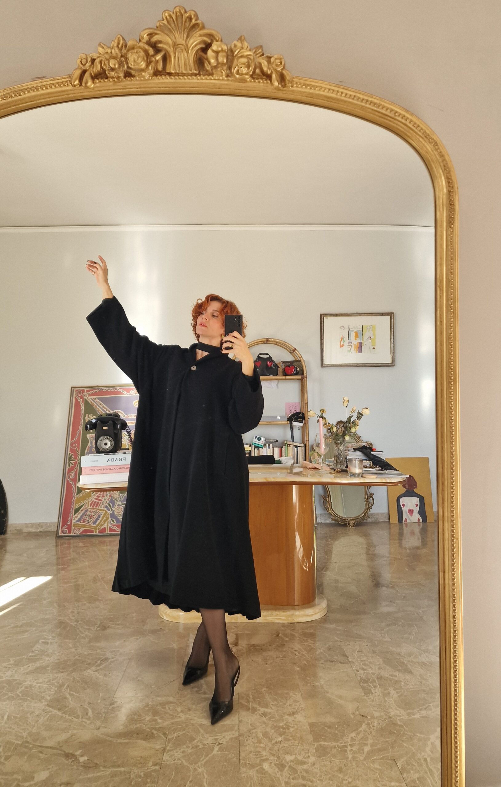 Ode all'imperfezione :Byblos archive vintage plissé coat Pura Lana - immagine 5