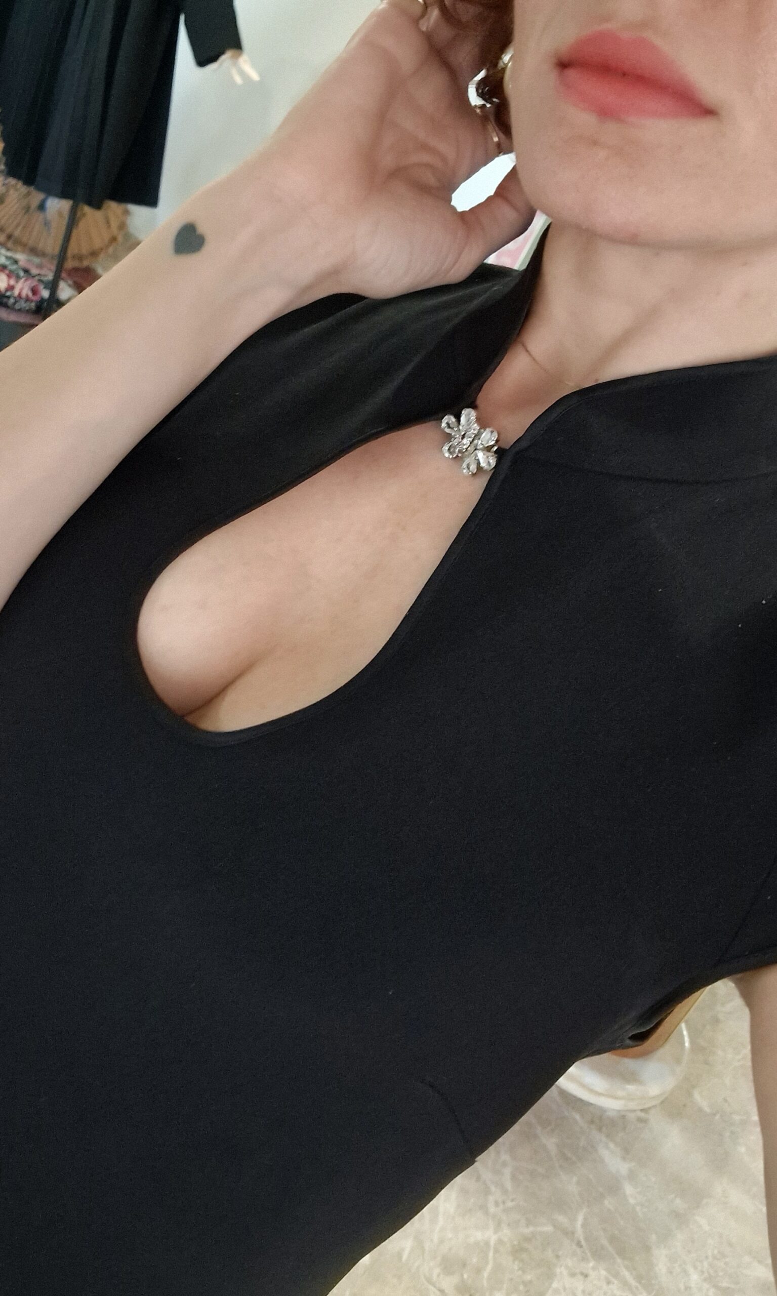 Abito Qiapo nero in crépe by Max Mara - immagine 8