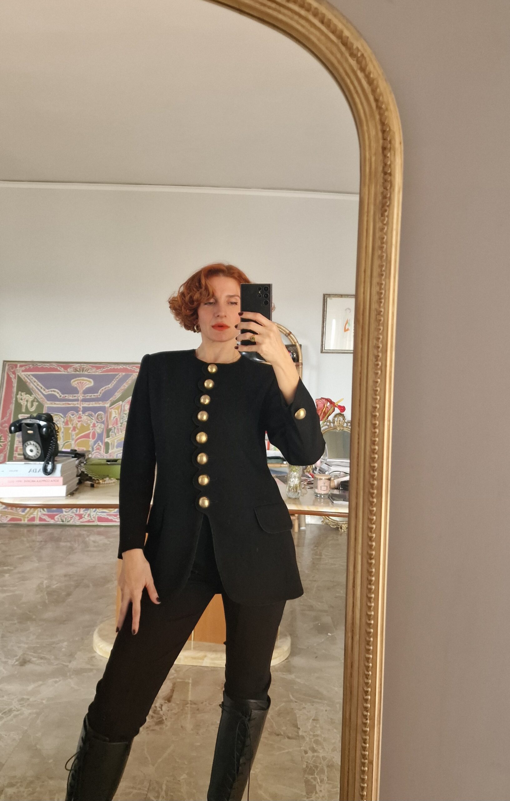 Giacca Capolavoro vintage by Mimmina com grandi bottoni oro - immagine 3