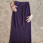 Gonna vintage viola Pleats Please by Issey Miyake S