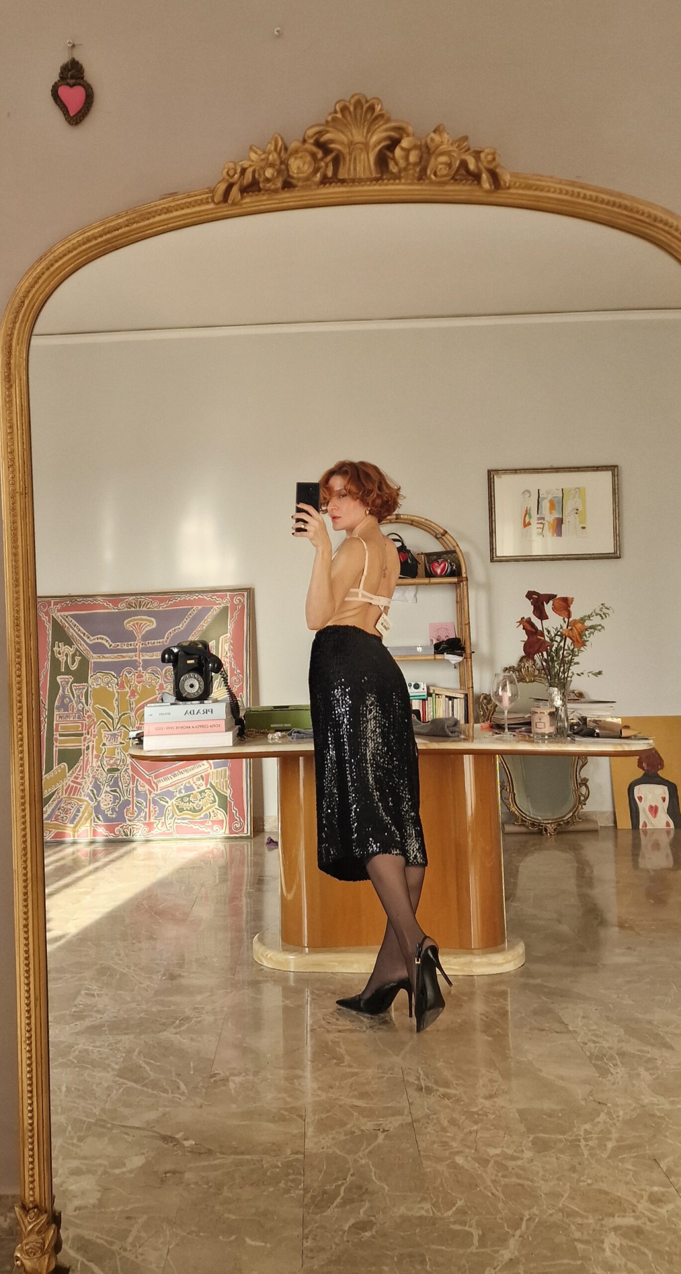 Gonna paillettes sartoriale tg M (40 e 42) - immagine 4