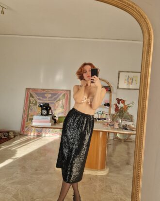 Gonna paillettes sartoriale tg M (40 e 42)