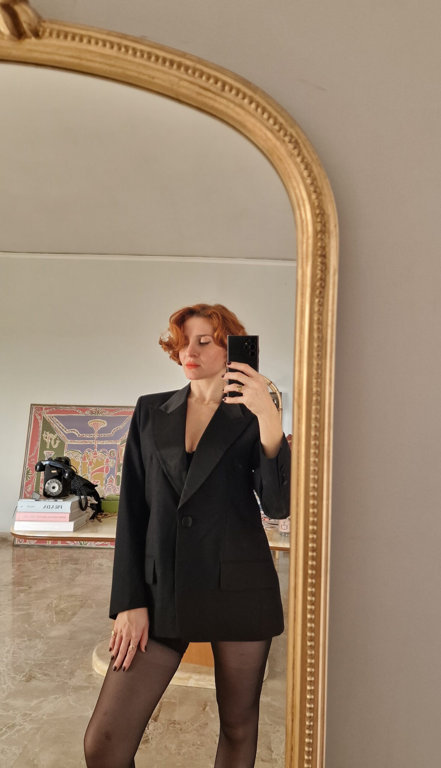Giacca Smoking vintage in Pura lana made in Italy tg44