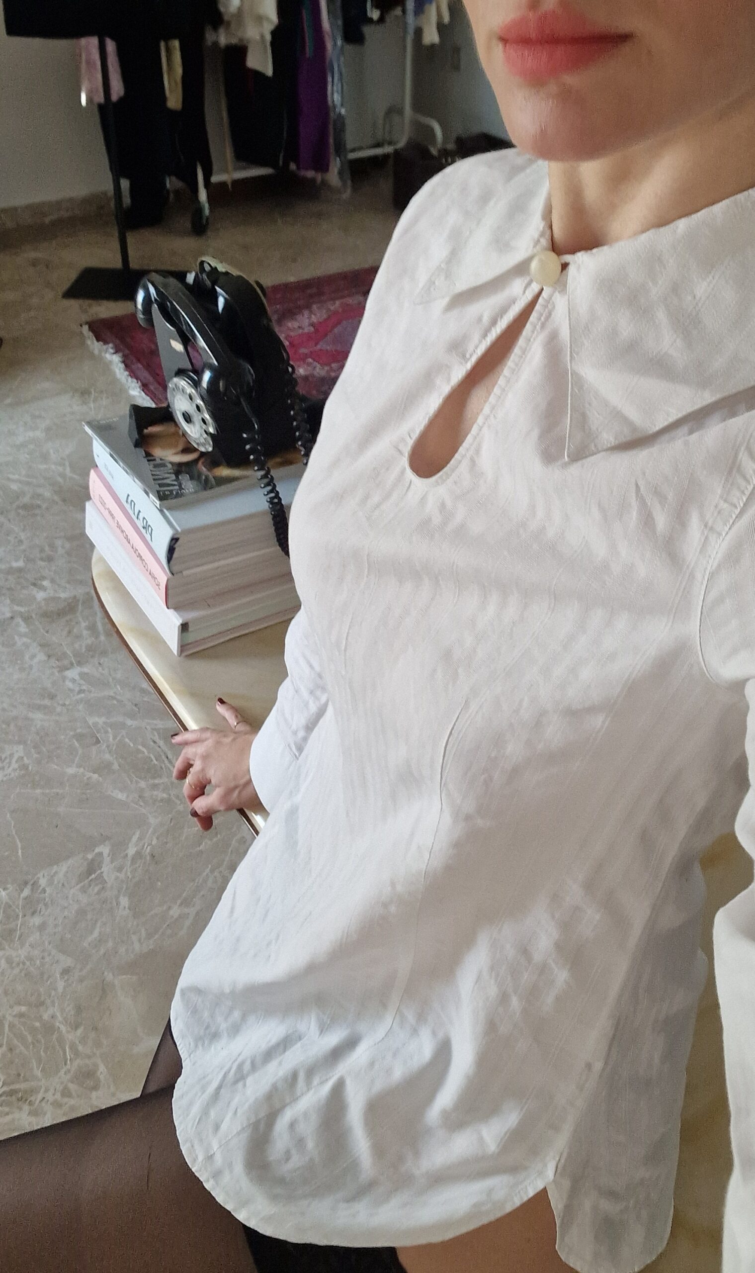 Camicia vintage in piquet di cotone by Emporio Armani - immagine 3