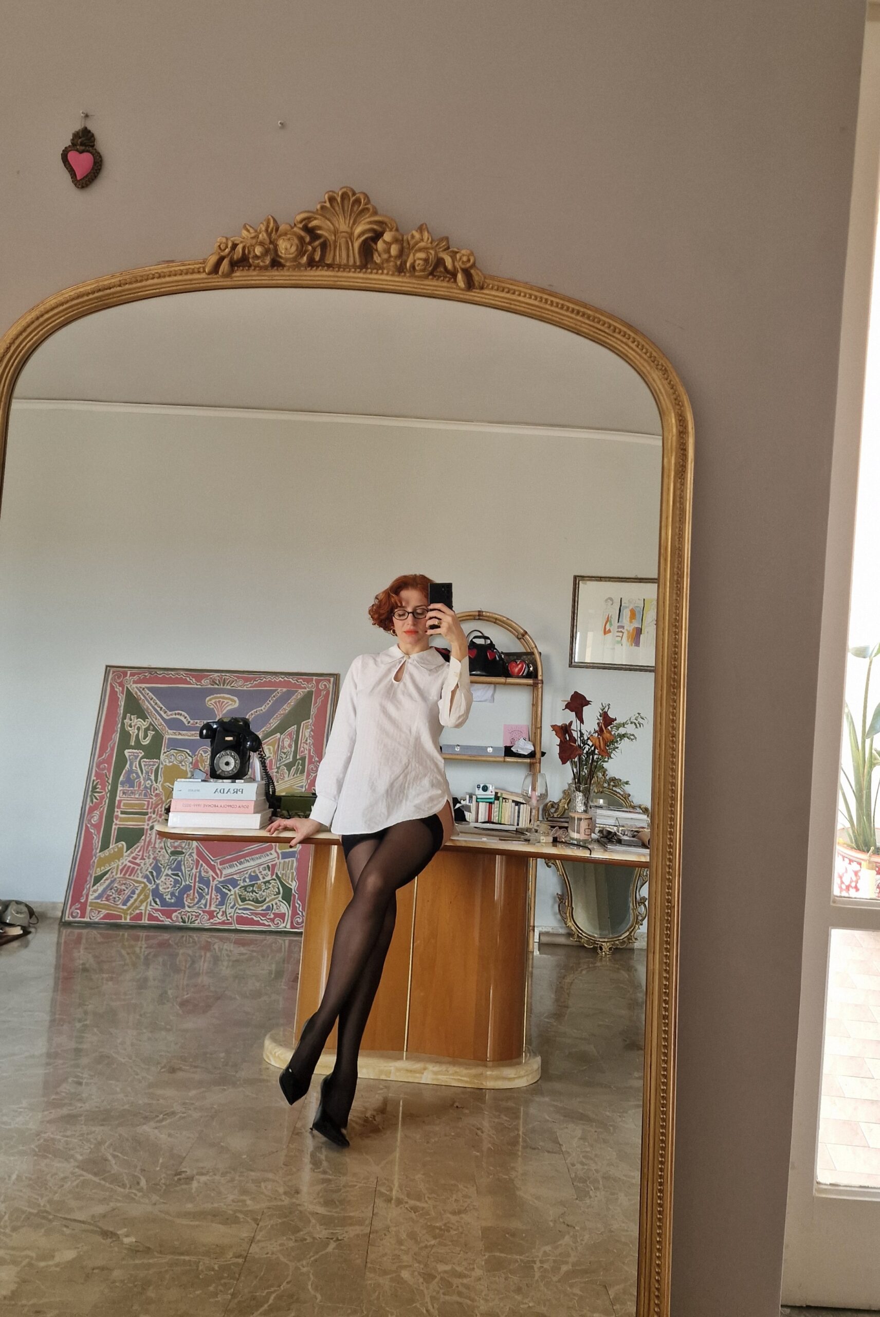 Camicia vintage in piquet di cotone by Emporio Armani - immagine 2