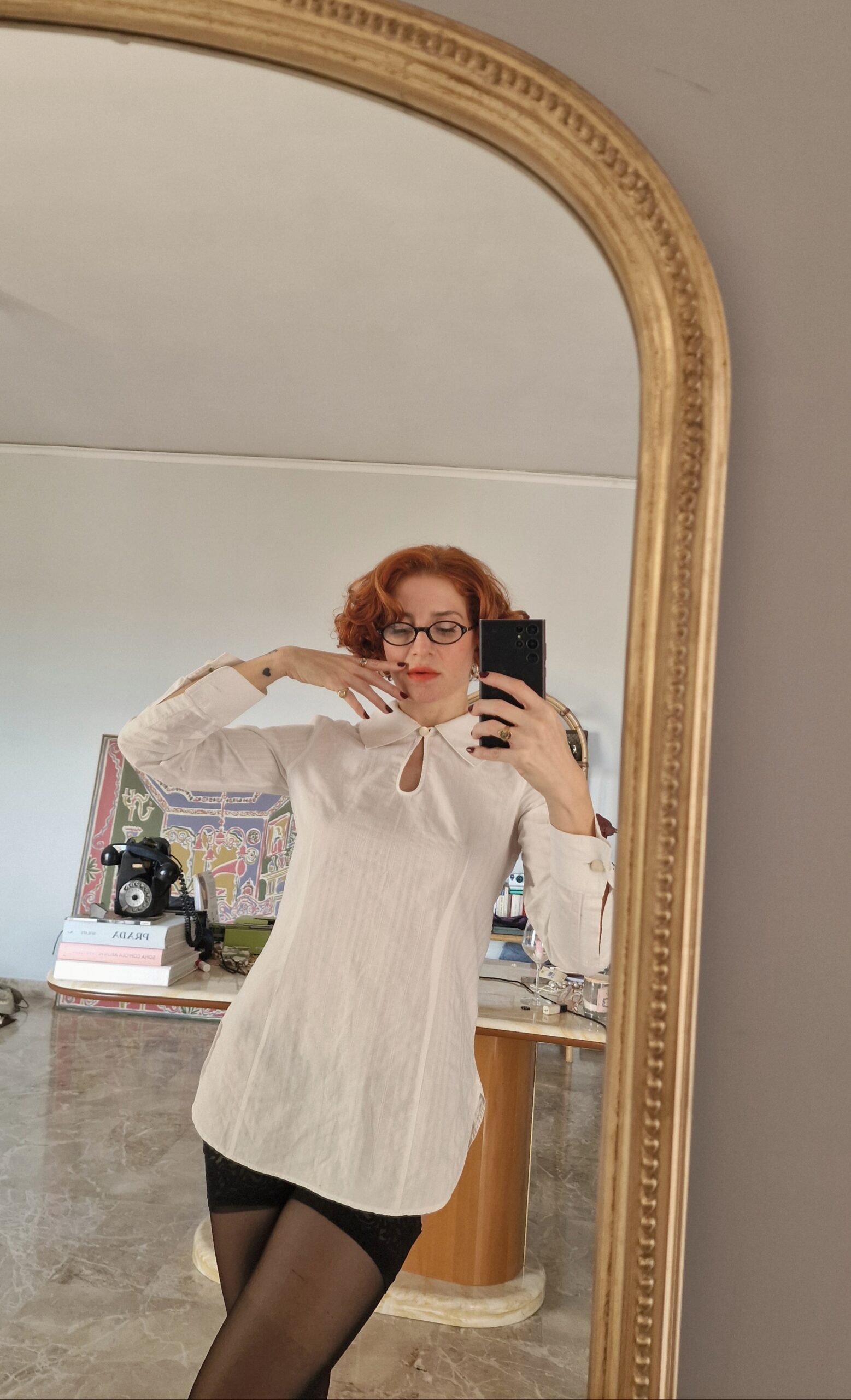 Camicia vintage in piquet di cotone by Emporio Armani - immagine 5