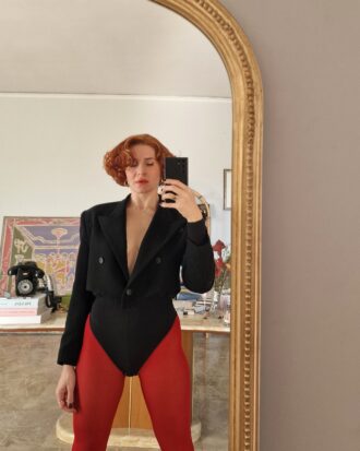 Giacca vintage sartoriale smoking corto by Bill Kaiserman