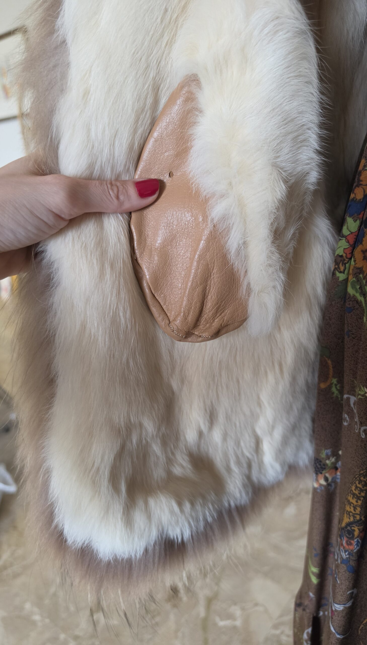Capospalla vintage ma nuovo in vera pelle e pelliccia di Lapin e volpe tg 40 - immagine 10