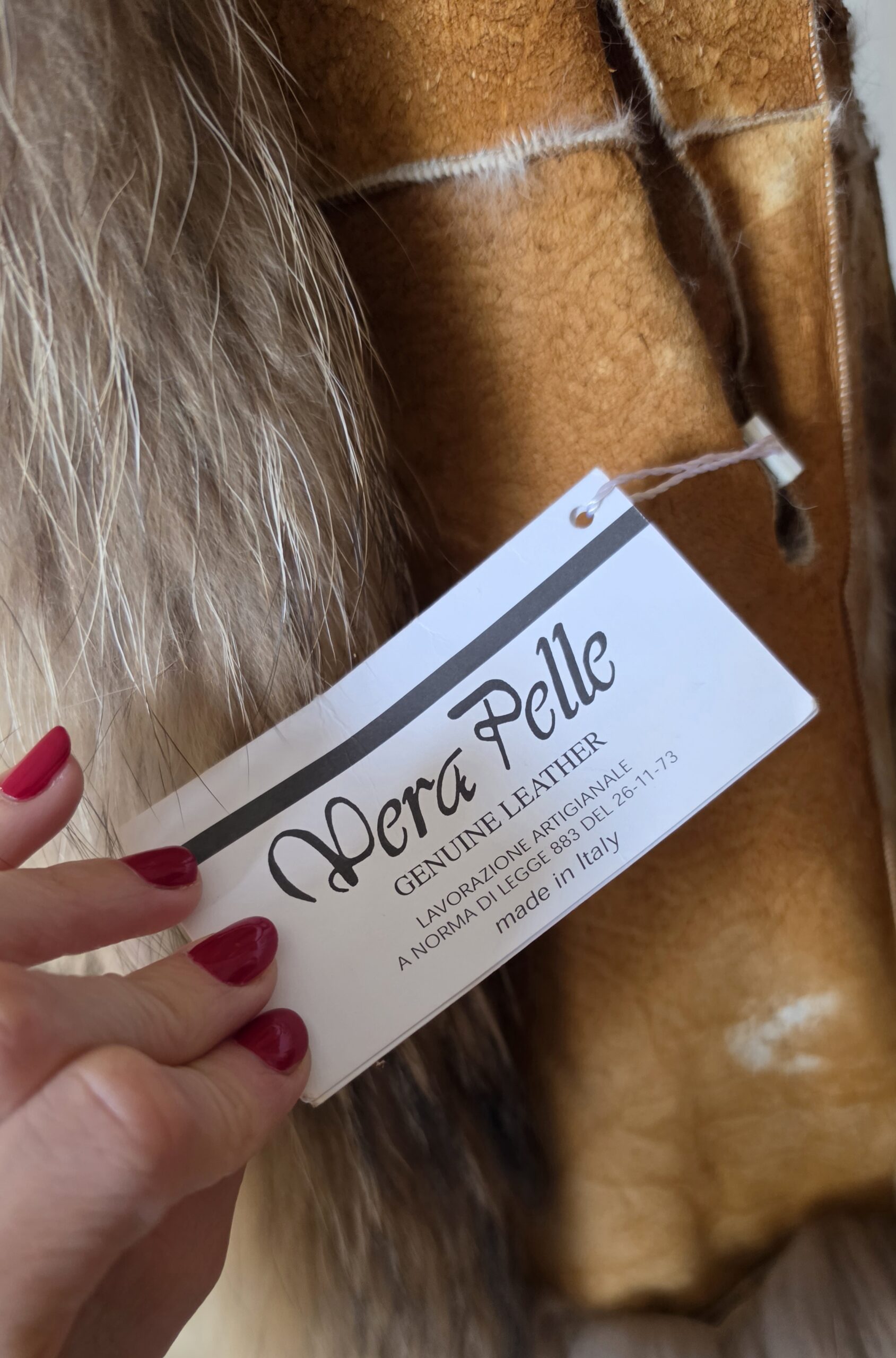 Capospalla vintage ma nuovo in vera pelle e pelliccia di Lapin e volpe tg 40 - immagine 12