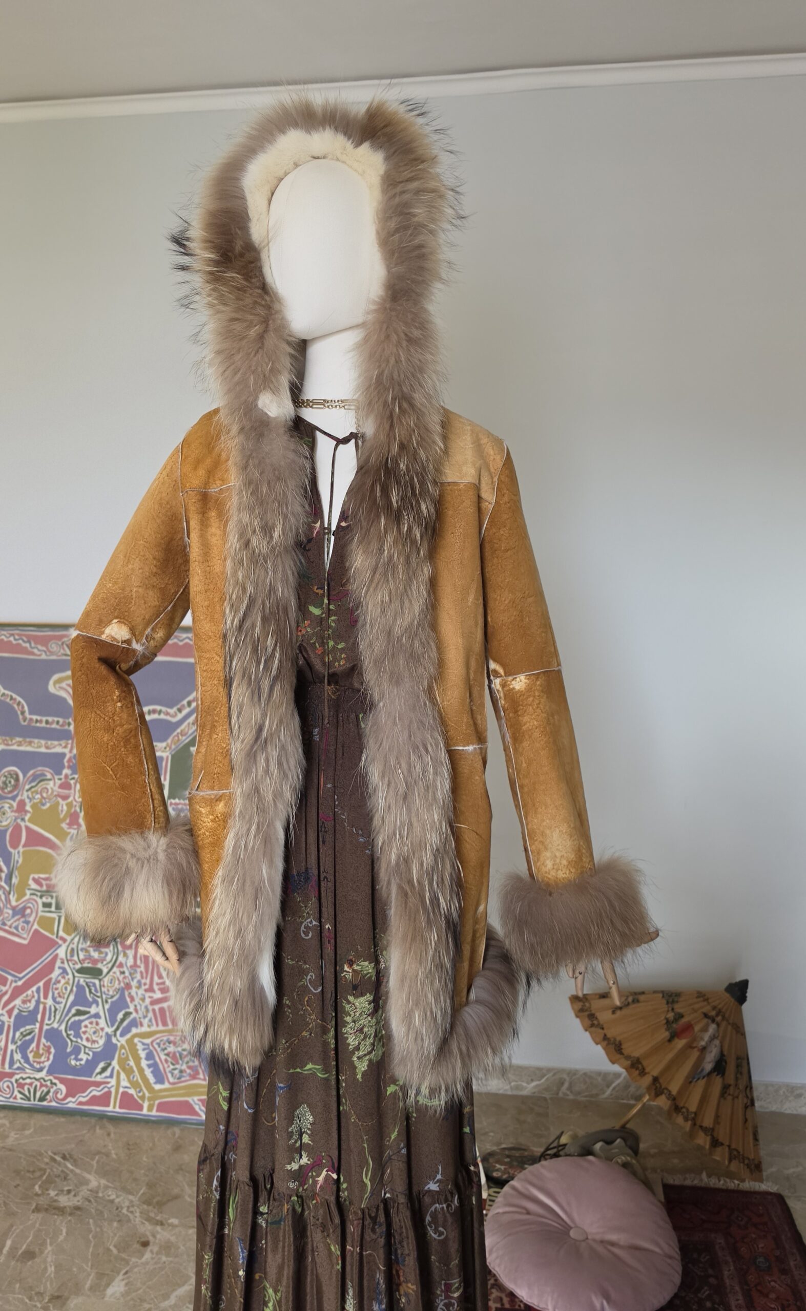 Capospalla vintage ma nuovo in vera pelle e pelliccia di Lapin e volpe tg 40 - immagine 6