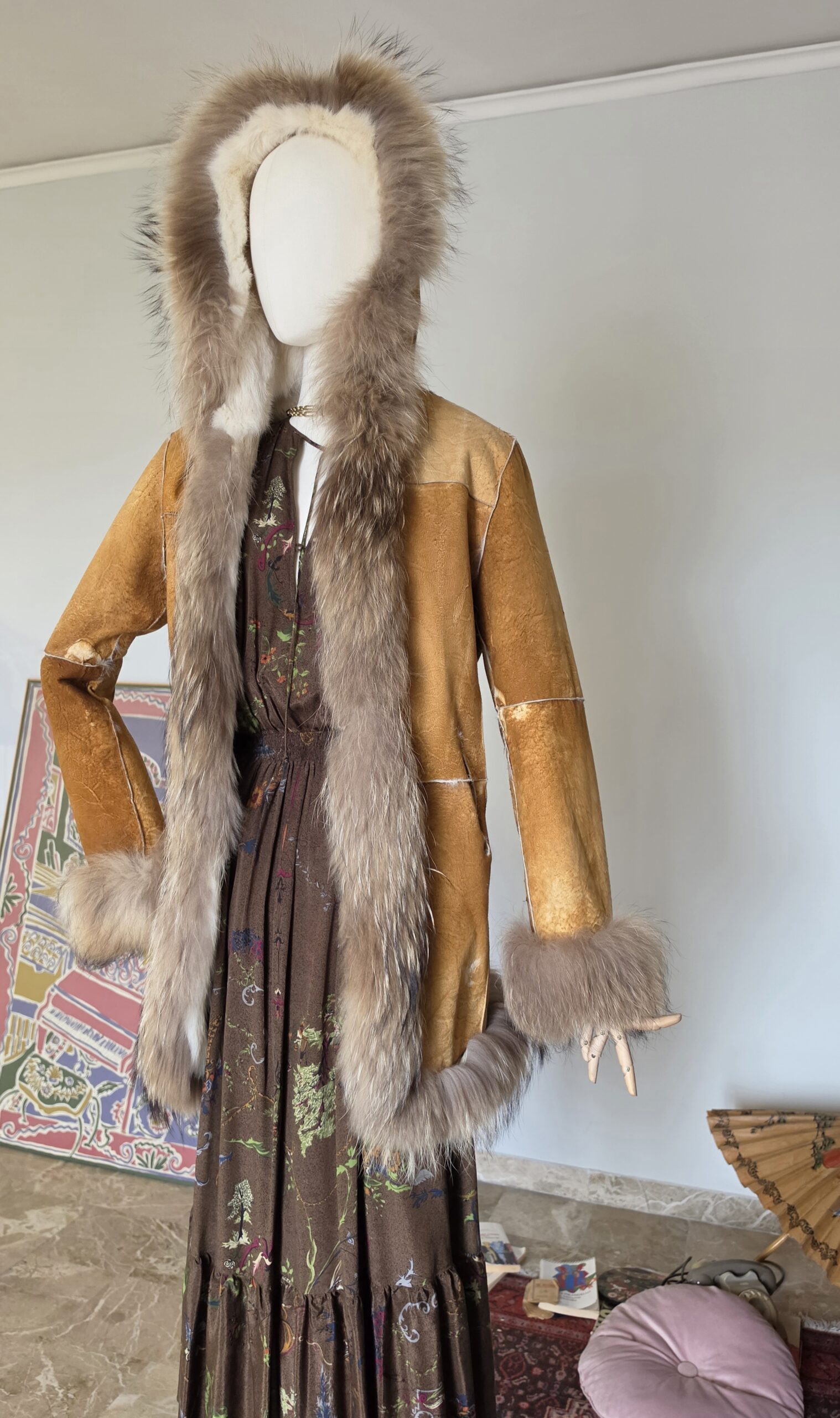Capospalla vintage ma nuovo in vera pelle e pelliccia di Lapin e volpe tg 40 - immagine 5