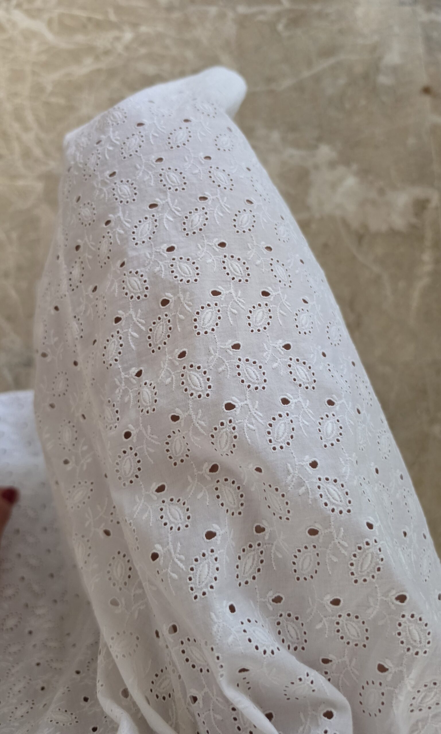 Antico abito Sartoriale in vero pizzo Sangallo su Batista di cotone tg 38 - immagine 10