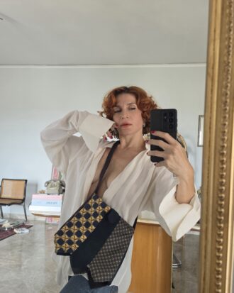 Borsa sartoriale con cravatte in Pura Seta