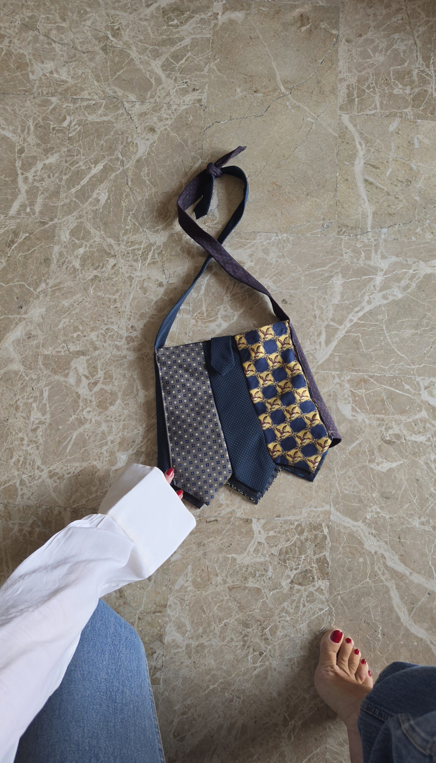 Borsa sartoriale con cravatte in Pura Seta - immagine 3