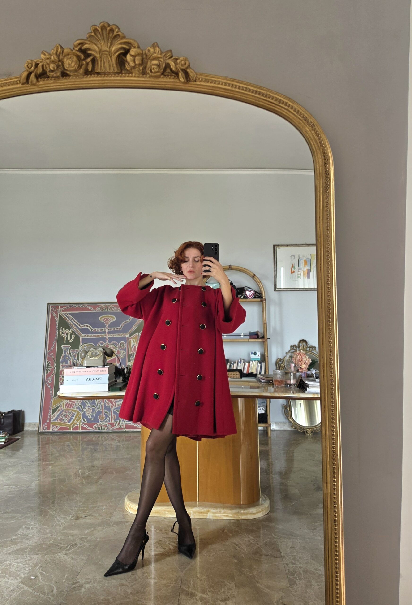 Cappotto vintage d'archivio fine anni 80 by Gianfranco Ferré prima linea tg 40