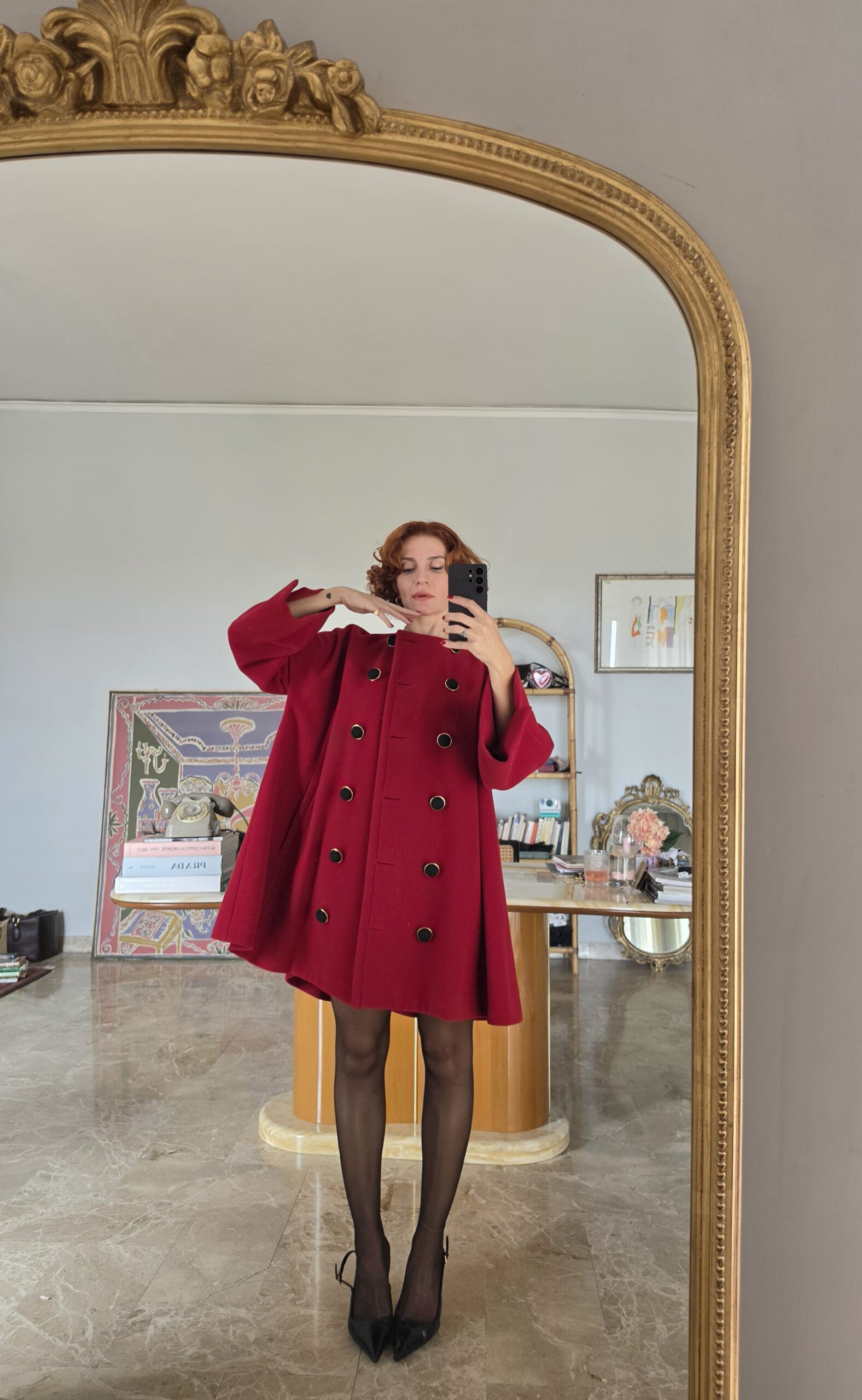 Cappotto vintage d'archivio fine anni 80 by Gianfranco Ferré prima linea tg 40 - immagine 3
