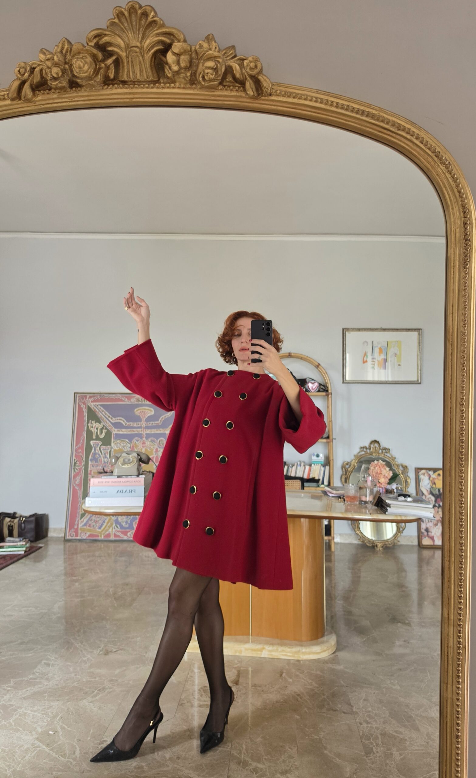 Cappotto vintage d'archivio fine anni 80 by Gianfranco Ferré prima linea tg 40 - immagine 6