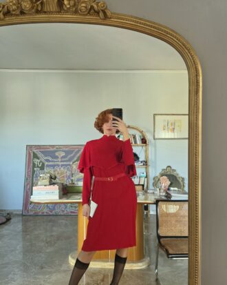 Cardinalizio Abito vintage d'archivio anni 70 by Pierre Cardin