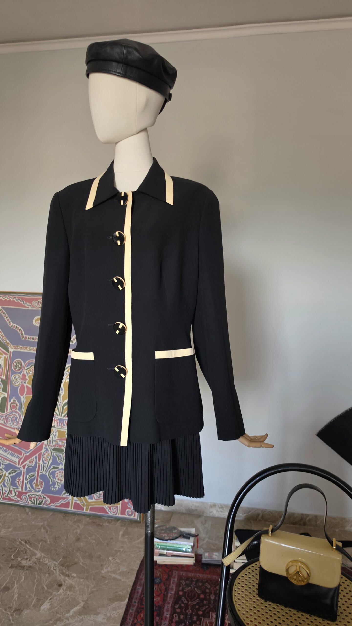 Giacca vintage by Marzotto con bottoni Scultura tg 44/46 - immagine 7