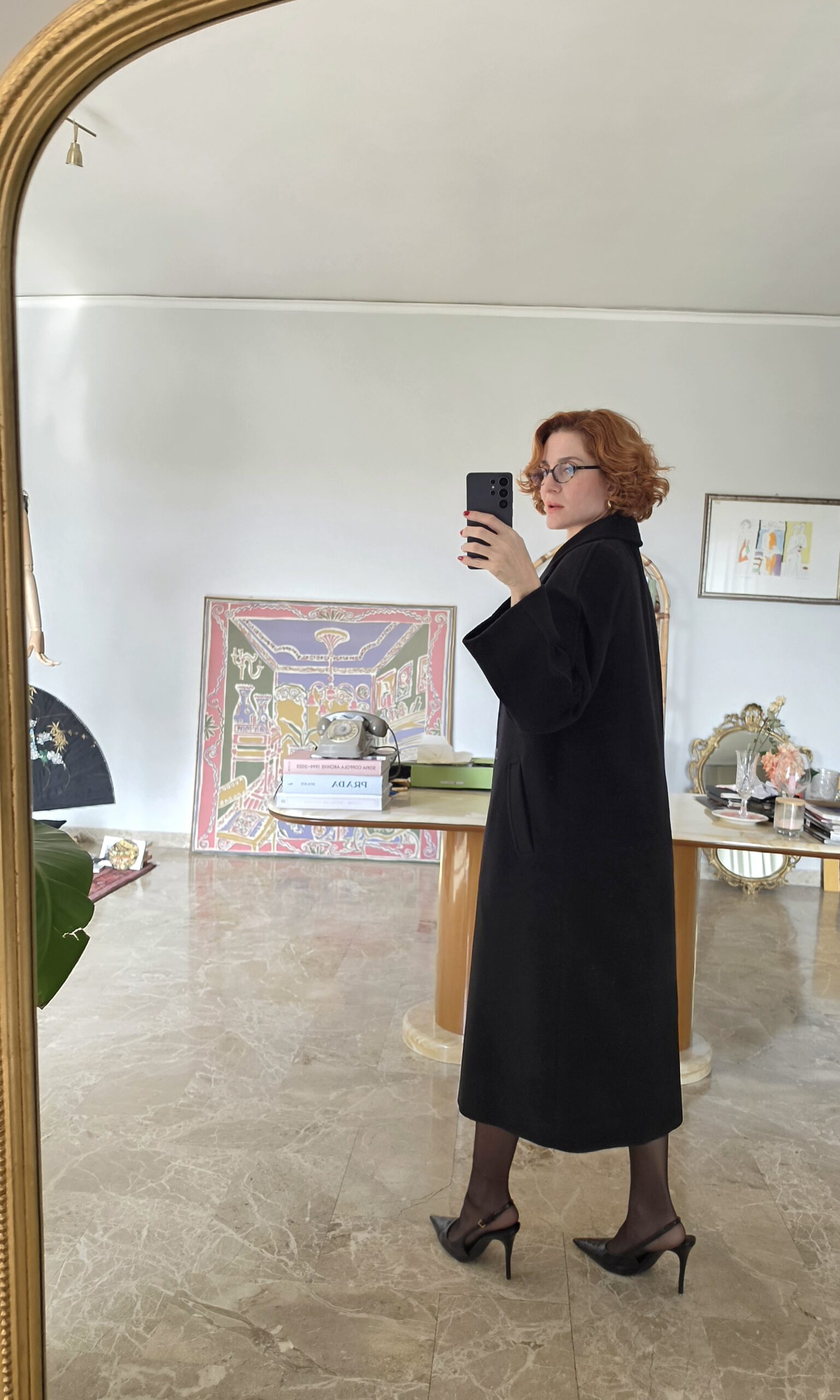 Cappotto 100% Pura lana nera storico Lanificio G.B. Schio tg 46 - immagine 2